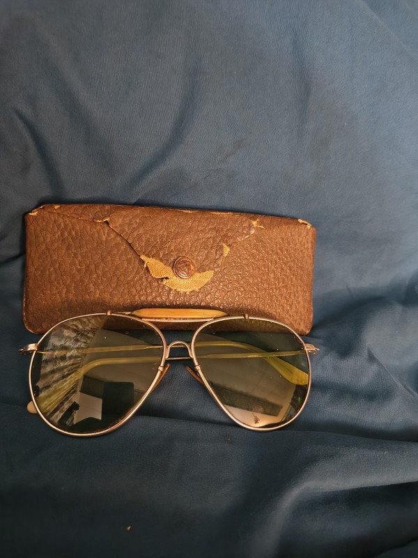 Rochester Optical co. Ful-View 12k Gf Original Aviator Sunglasses AN6531 W/Orig 