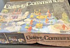 Vintage Marx Galaxy Command Playset Original Box Sci-Fi Space Game 22x14