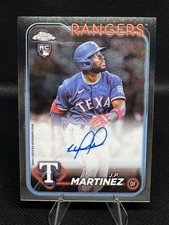 2024 Topps Chrome RC Auto #RA-JP J.P. Martinez Rookie Autographs Rangers