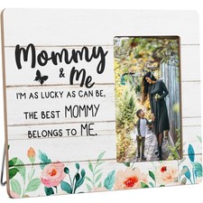 Mother and Me Picture Frame Gifts for Mom from Son Daughter, Mommy  Me Wooden P