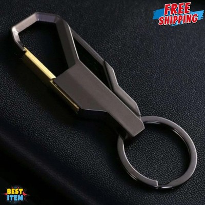 Metal Keychains Keyring Heavy Duty Zinc Alloy Detachable Initial Key Ring (1 Pc)