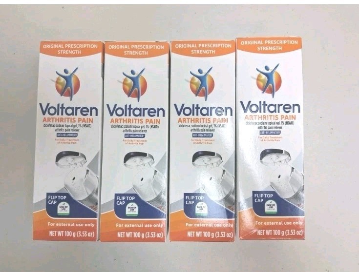 4 Voltaren Arthritis Pain Topical Gel 3.53 oz.