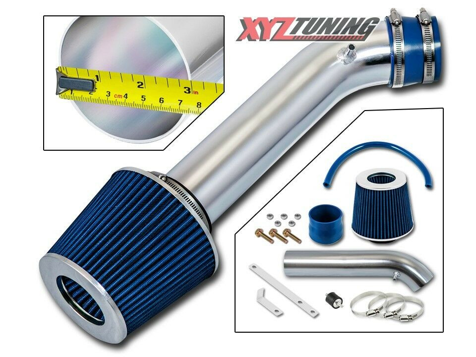 92-95 Civic 1.5 / 1.6 L4 Racing Air Intake +BLUE Filter 3"