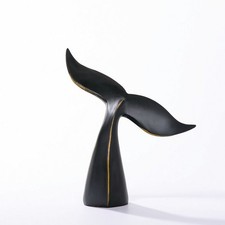 Fish Tail Sculpture Marine-Inspired Abstract Sculpture Desktop for Office Desk