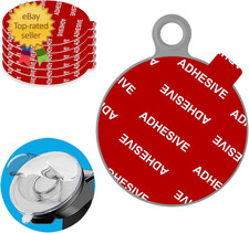 Dashboard Pad Mounting Disk Sticky Adhesive Replacement Kit, 6Pcs 3.15" 80Mm 