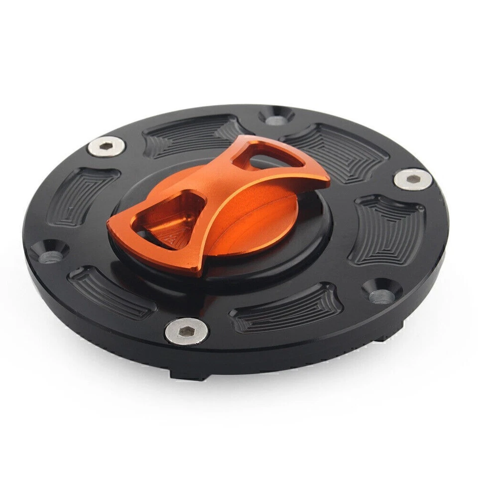 Fit Kawasaki Ninja 250R EX250 2008-2012 EX300 13-14 Orange CNC Fuel Gas Tank Cap - Image 2 of 4