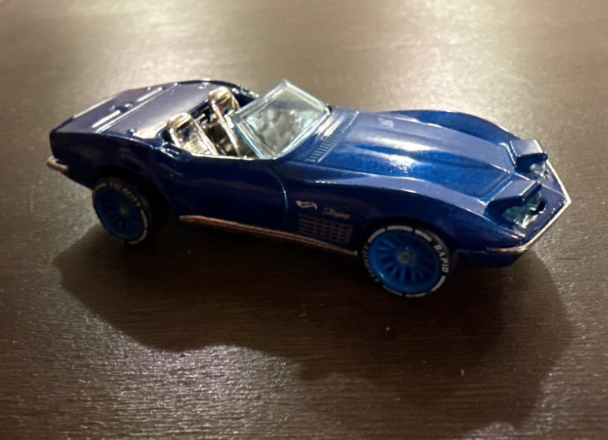 Hot Wheels '72 Stingray Convertible Blue' 2022 Mattel Loose Rubber