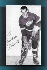 PIECE OF HISTORY! GORDIE HOWE Mr Hockey Postcard Stamped 1956 with 3c 1954 stamp