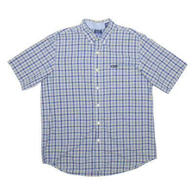 CHAPS Herrenhemd Blau Karomuster L