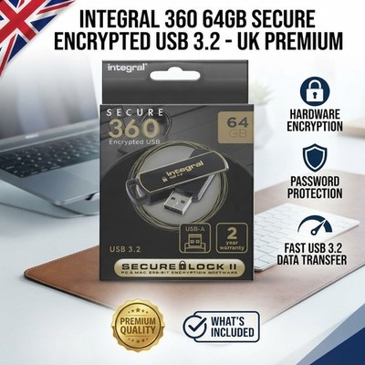 Kompaktes 64 GB sicheres USB-Flash-Laufwerk mit Passwortangriffsschutz & Verschlüsselung