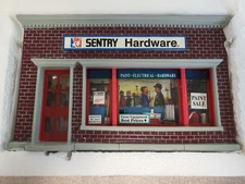 Sentry TRUST WORTHY hardware store toy diorama NEW crown premiums L. Never Used.