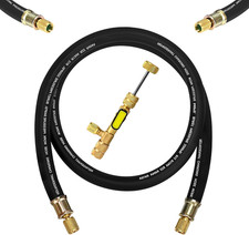 2026 Upgraded 1/2" HVAC Vacuum Hose Evacuation Kit, 6 Feet, 3/8" to 3/8" Fitting