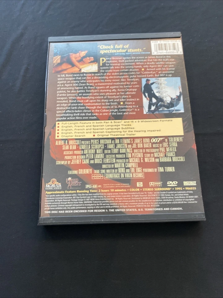 James Bond 007 - Goldeneye (DVD, 1995, Widescreen, Special Ed)   Pierce Brosnan - Image 2 of 3