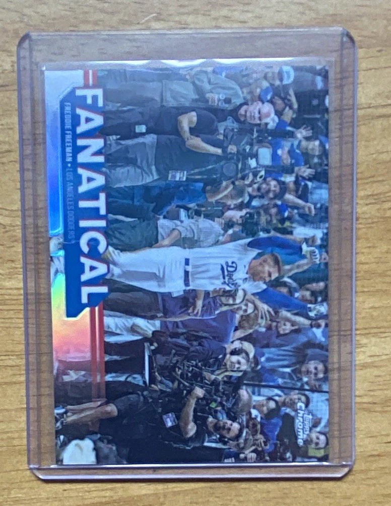 Freddie Freeman 2025 Topps Chrome Short Print SP Fanatical Insert FAN-18 Dodgers