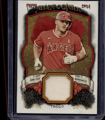 2024 Topps Allen & Ginter #AGR-MT Mike Trout Full-Size Relics A
