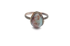 Vintage Sterling Silver 925 Larimar Ring Size 6.25