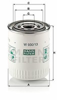 Mann-Filter W 930/13 ÖLfilter FüR Aston Martin, Bentley, Daimler, Jaguar
