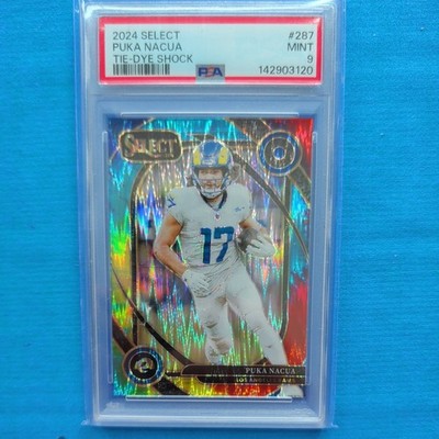 2024 Panini Select - Club Level Puka Nacua #287 Tie-Dye Shock Prizm /25