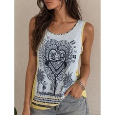 Christian Lacroix Bazaar Yellow Graphic Tank ...