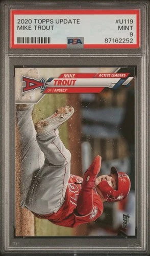 2020 Topps Update Mike Trout #U119 PSA 9 Mint Los Angeles Angels