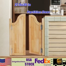 Log Color Vertical Stripe Partition Door Swing Solid Wood Door Double Door Type