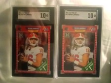 2021 Leaf Pro Set Trevor Lawrence CLEAN SLAB'S Rookie TWO Card's GEM MINT SGC 10