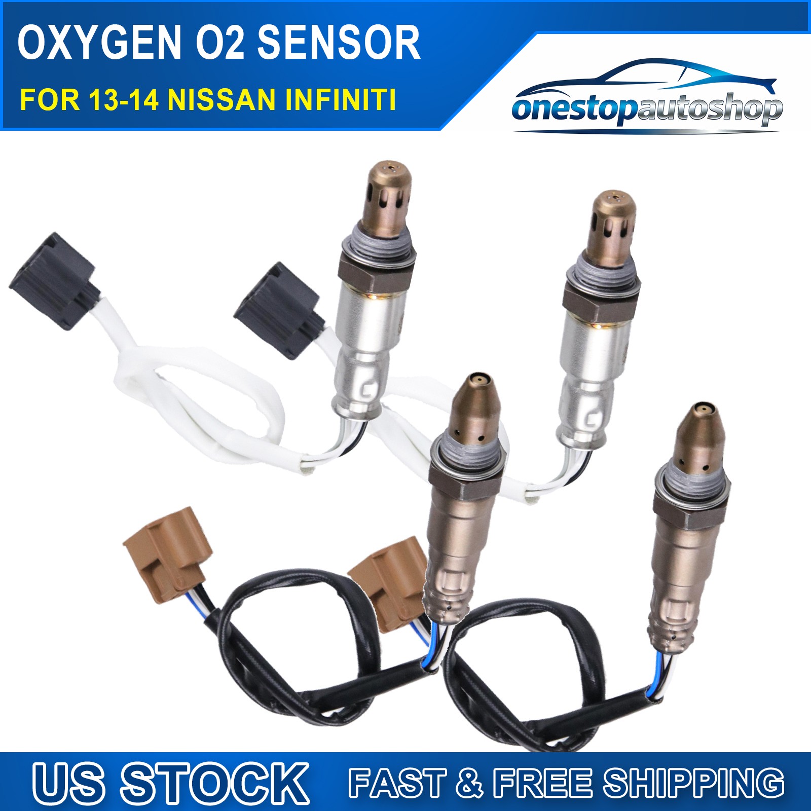 4X Oxygen O2 Sensor Up&Downstream For Infiniti JX35 QX60 Nissan Altima 234-9135