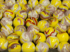Large Lot 50 Purple/ Yellow Jabo WVMCC 2011 Contract Run Marbles 94