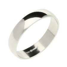 Ehering Platin 4 mm D-Form 3,6 g