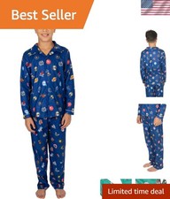 Comfortable Youth NBA Pajamas - 2-Piece Set for Boys Size 7 - Machine Washable