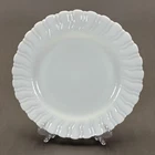 Vintage Corning Toughened Milk Glass Swirl Dinner Plate 9 1/4" Replacements USA