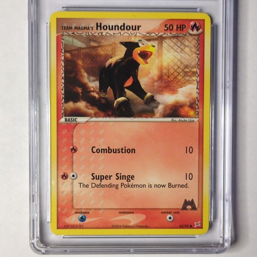 Team Magma's Houndour graded CGC 7.5 for sale on eBay