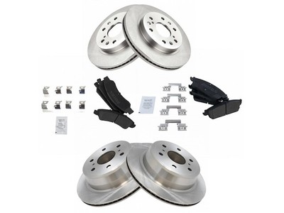 Front and Rear Brake Pad and Rotor Kit For 2008-2014 Chevy Suburban 1500 SS925HX