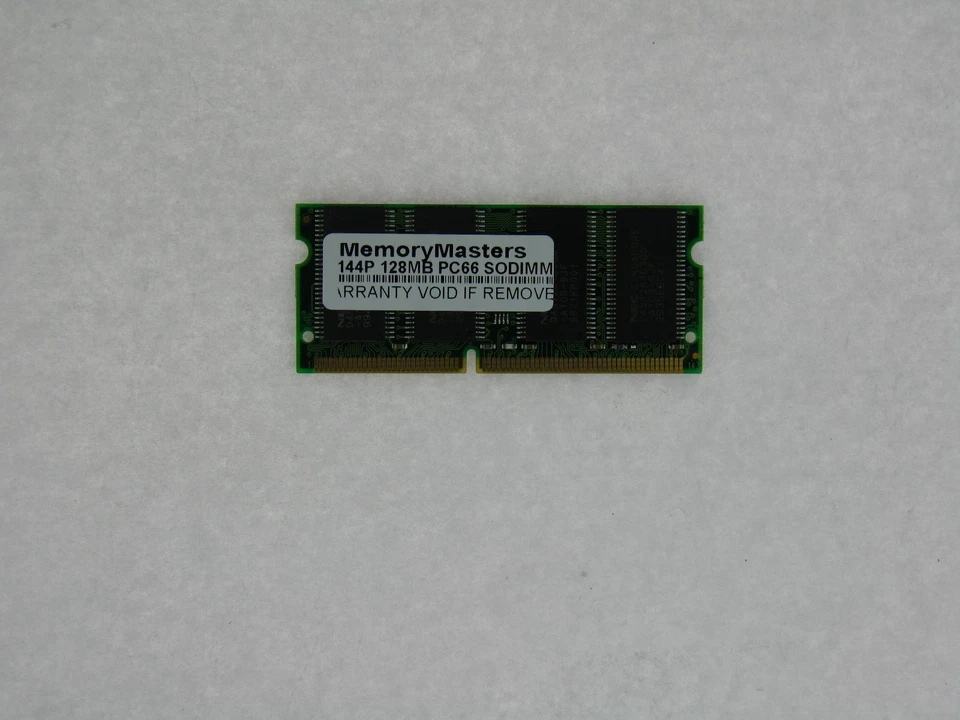 128MB MEMORY 16X64 PC66 10NS 3.3V SDRAM 144 PIN SO DIMM