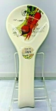 Effetti Carrot Beets Spoon Rest Italy White  New NWT  10"
