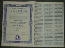 Lot 10 X Etablissements Gardier Societe Anonyme 1952