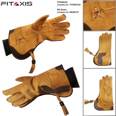Falcon Hawking Glove Suede Double Skinned Eagle Pattern