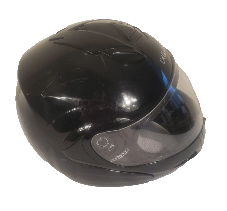 HAWK Helmet Black Modular Full Face Motorcycle Helmet - Image 3 of 4