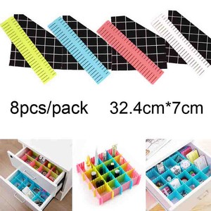 8pc Diy Bedroom Drawer Dividers Dresser Organizer Closet Partition