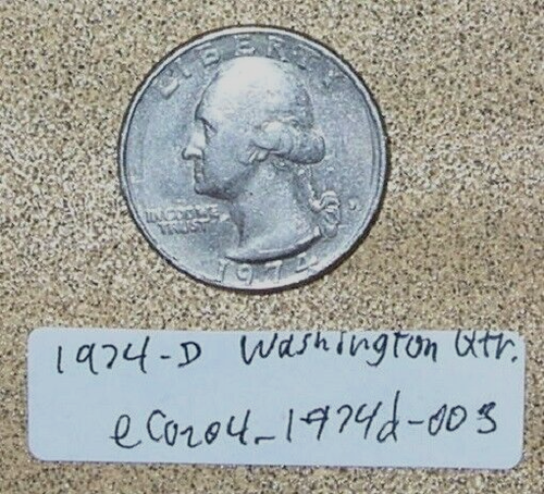 Lot: 1974 D Washington Quarter Filled D Error + 1932 D Wheat Error; Old Coins - Picture 2 of 8
