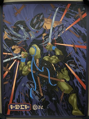TEENAGE MUTANT NINJA TURTLES POSTER JAPANESE PRINT BOTTLENECK