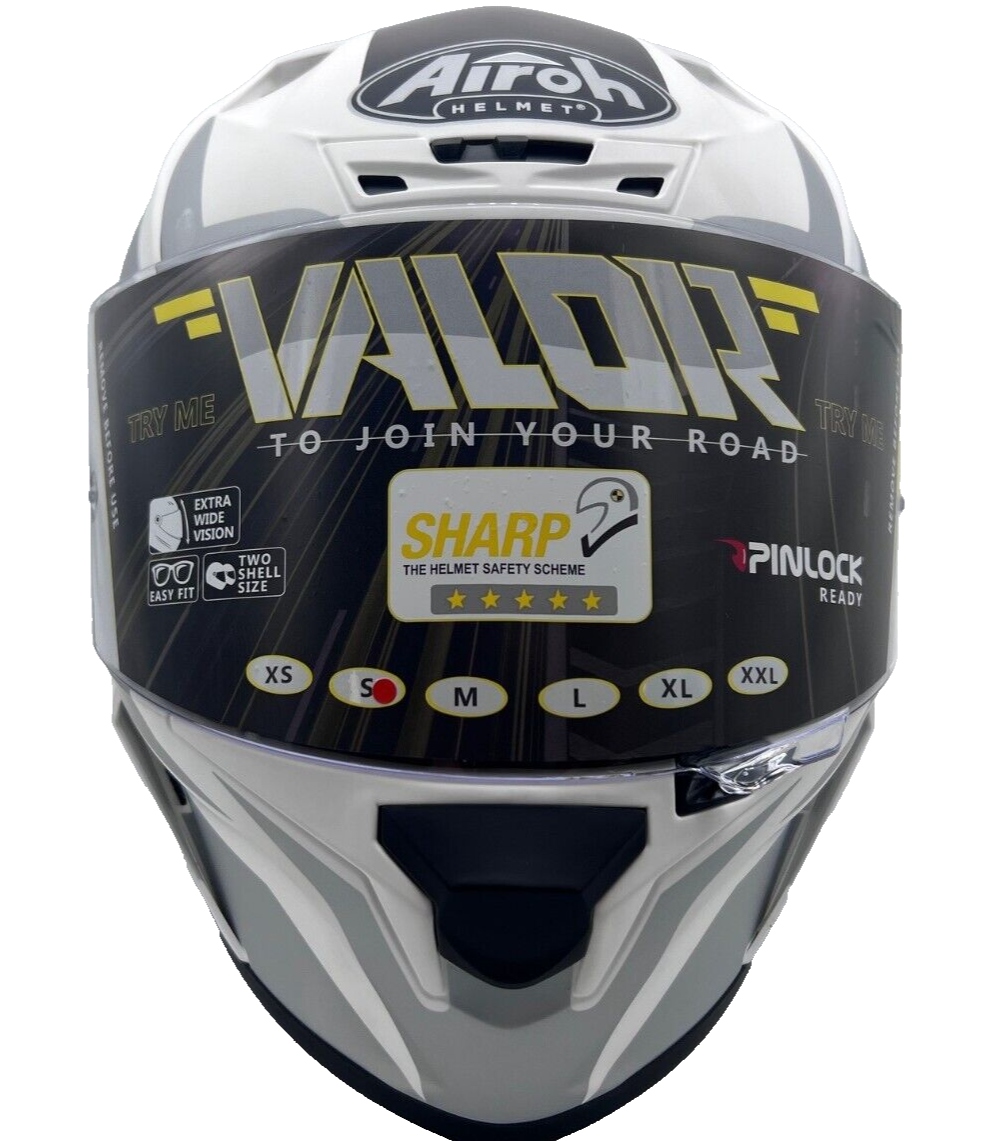 CASCO AIROH VALOR WINGS MATE AMARILLO U2013 American Motos S.A.S