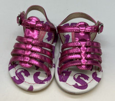ISAAC MIZRAHI NEW YORK INFANT SHOES US SIZE 3 Metallic Pink Sandal Easy Close