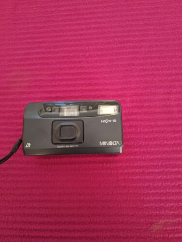 Minolta Vectis 10 Date Black 25-50mm Point & Shoot Film Camera - Imagen 1 de 2