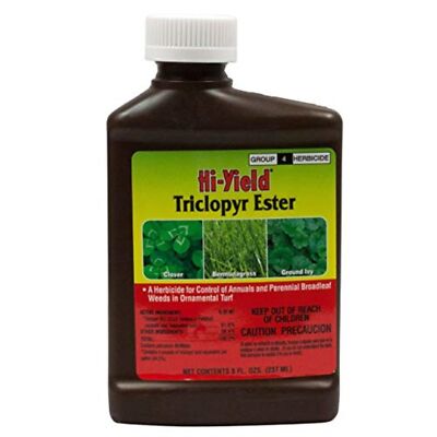 Hi-Yield Triclopyr Ester Herbicide Effective Broadleaf Weed Control, 8 oz