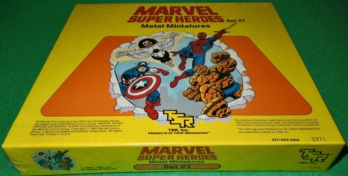Vintage 1984 TSR Marvel Super Heroes RPG Set 1 (#5371) & Set 2 (#5372) in Shrink - Bild 3 von 10