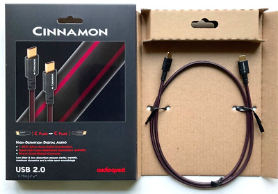 AudioQuest Cinnamon USB - C to C - 0.75 Meter - New Open Box - Authorized Dealer