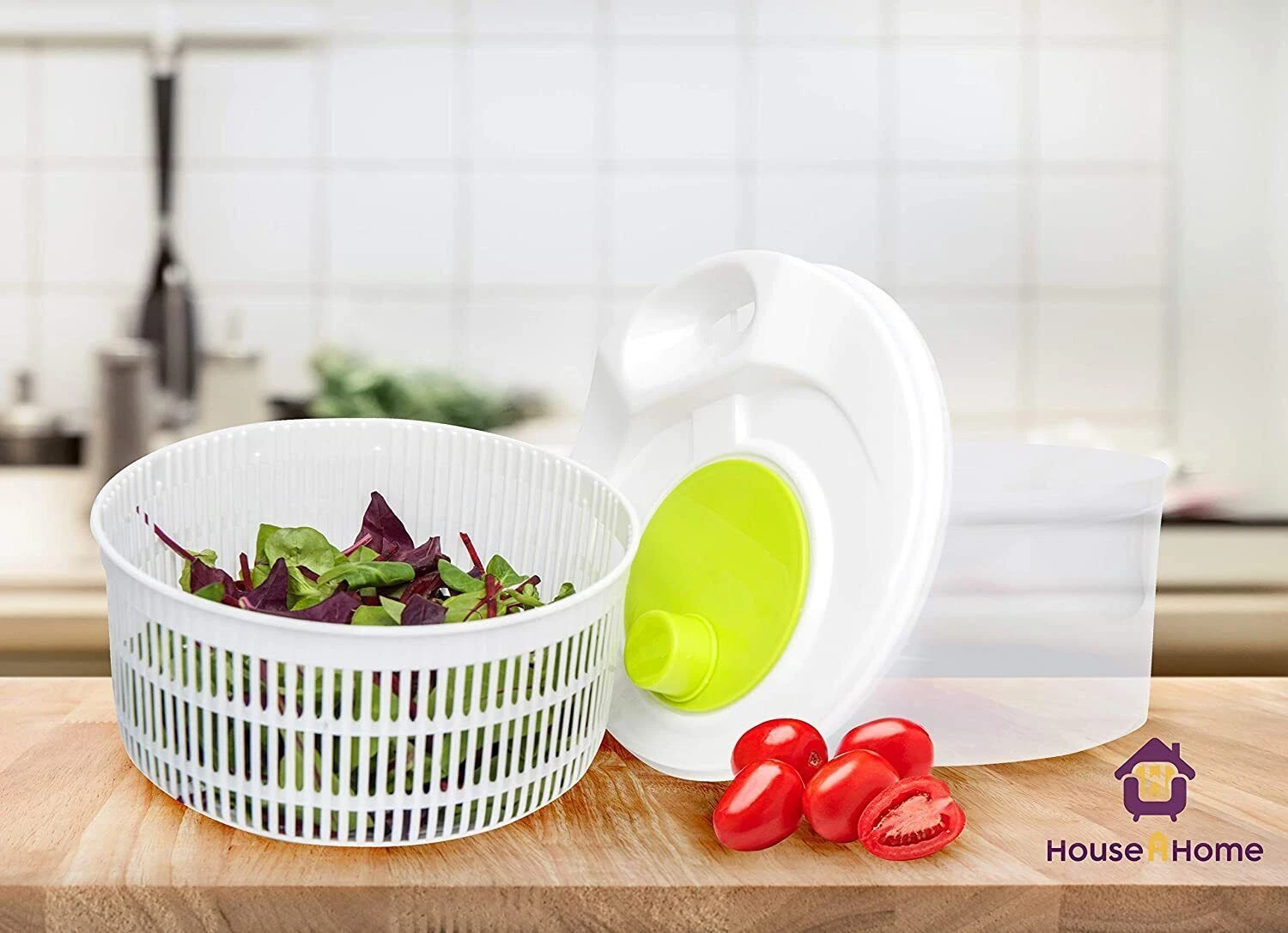 Plastic Vegetable Colander Spinner Bowl