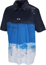 NWT OAKLEY- BLOCK SHADE Polo XL/BLUE-Blk Color 49 off 65.00 MSRP - 33.00