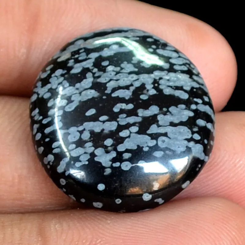 Snowflake obsidian cabochon sale
